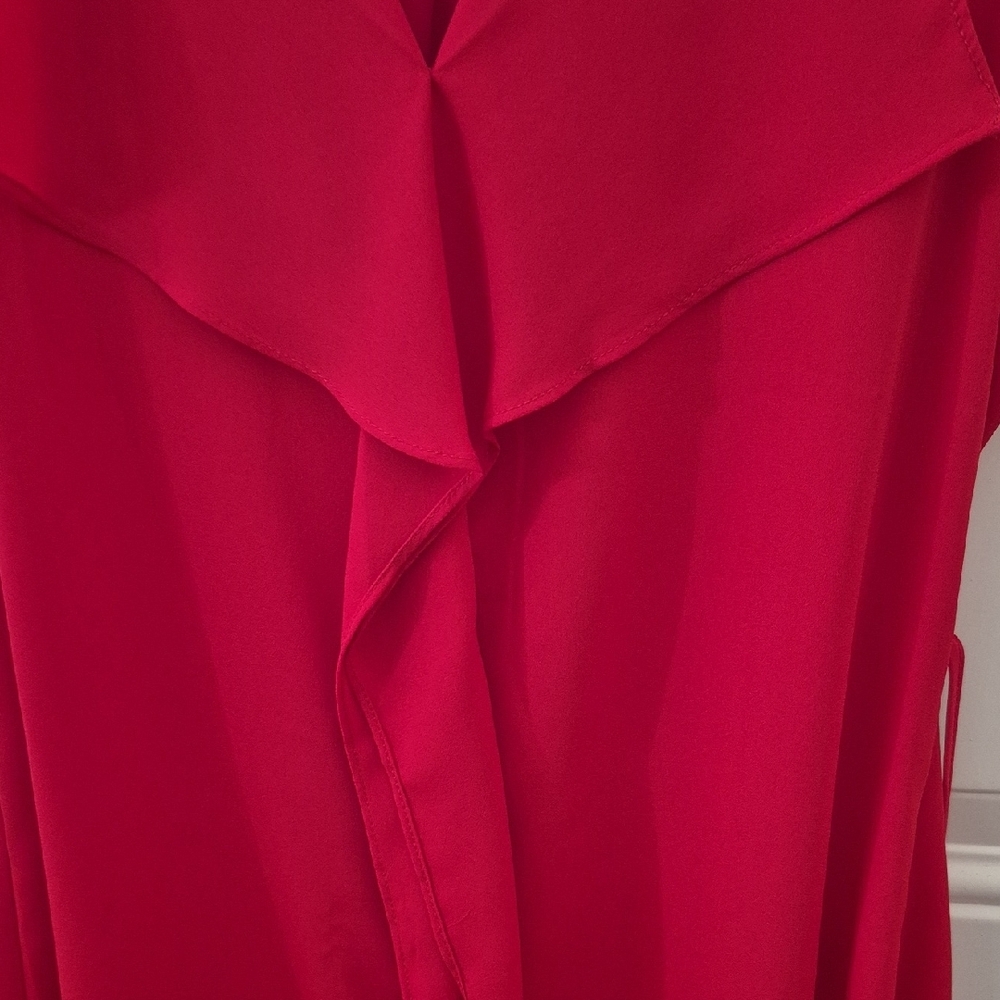 My Michelle Bold Red Sleeveless Blouse - Picture 3 of 7